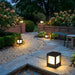 Classic Minimalist Cube Waterproof Fence Outdoor Post Light