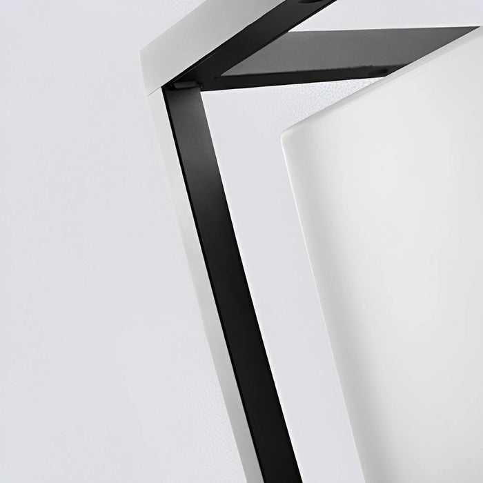 Classic Minimalist Cube Waterproof Fence Outdoor Post Light