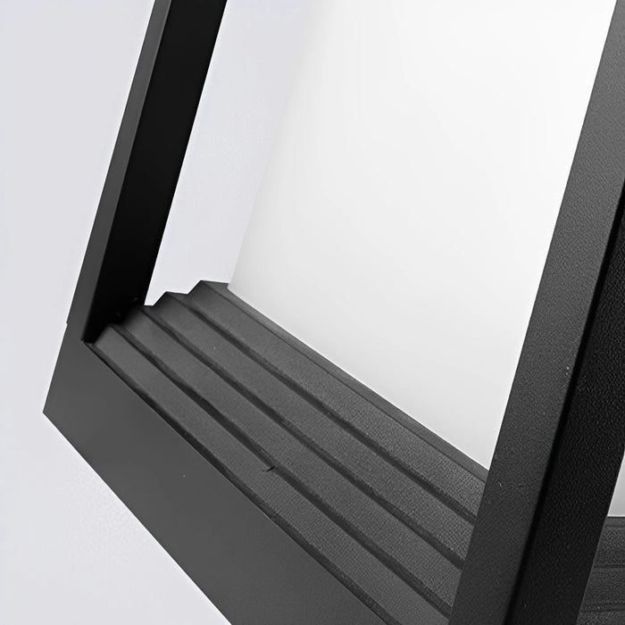 Classic Minimalist Cube Waterproof Fence Outdoor Post Light