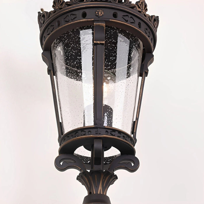 Classic Vintage European Lantern Outdoor Pathway Bollard Light