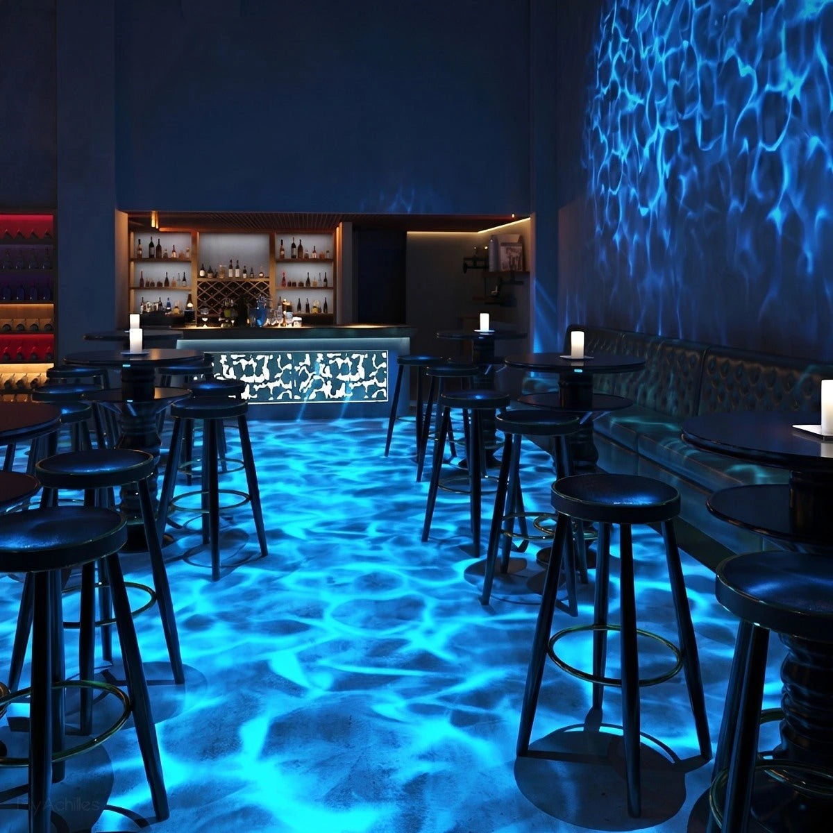 Outdoor Water Wave Projector Light 3D Ripple Effect