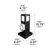 Steel Outdoor Waterproof Pathway Lights with GFCI-Protected Outlet