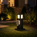 Steel Outdoor Waterproof Pathway Lights with GFCI-Protected Outlet