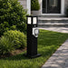 Steel Outdoor Waterproof Pathway Lights with GFCI-Protected Outlet