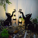 Adorable Metal Kitten Silhouette Garden Decor with Solar Lantern, Sturdy, Rustproof, and Solar-Powered for Fun Outdoor Decoration-ErisView-13