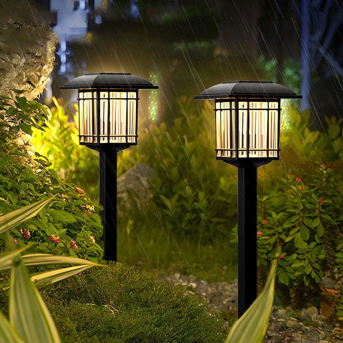 Antique-Style Solar Lawn Lights with High-Efficiency Panels, Intelligent Light Control, Easy Installation, and Long Battery Life for Outdoor Decor-ErisView-2
