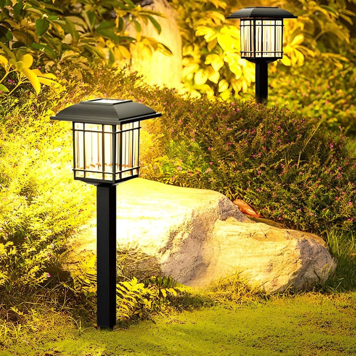Antique-Style Solar Lawn Lights with High-Efficiency Panels, Intelligent Light Control, Easy Installation, and Long Battery Life for Outdoor Decor-ErisView-3