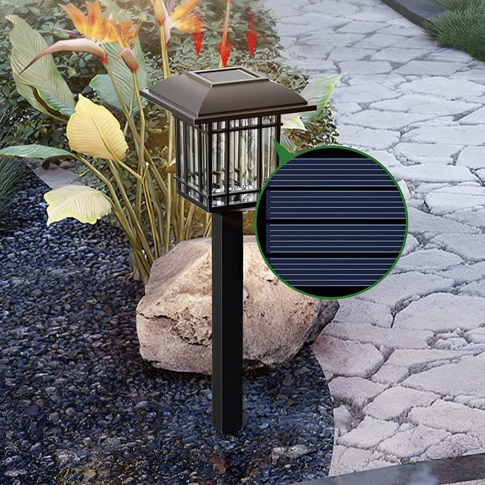 Antique-Style Solar Lawn Lights with High-Efficiency Panels, Intelligent Light Control, Easy Installation, and Long Battery Life for Outdoor Decor-ErisView-4