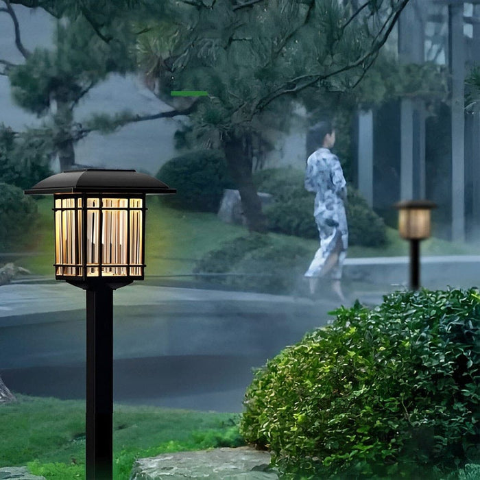 Antique-Style Solar Lawn Lights with High-Efficiency Panels, Intelligent Light Control, Easy Installation, and Long Battery Life for Outdoor Decor-ErisView-6