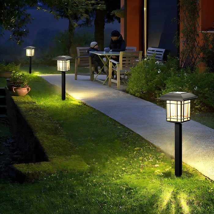 Antique-Style Solar Lawn Lights with High-Efficiency Panels, Intelligent Light Control, Easy Installation, and Long Battery Life for Outdoor Decor-ErisView-7
