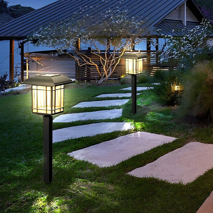 Antique-Style Solar Lawn Lights with High-Efficiency Panels, Intelligent Light Control, Easy Installation, and Long Battery Life for Outdoor Decor-ErisView-8