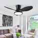Beautiful Ceiling Fans with LED Light, Fancy Ceiling Fans with Remote Control for Kitchen Bedroom Dining Room Patio-8-ErisView