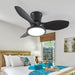 Beautiful Ceiling Fans with LED Light, Fancy Ceiling Fans with Remote Control for Kitchen Bedroom Dining Room Patio-9-ErisView