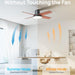Bedroom Ceiling Fans with Lights, Low Profile Black Ceiling Fan with Remote, Bedroom Ceiling Fans, Dimmable Reversible DC Ceiling Fan-6-ErisView