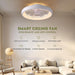 Bedroom Ceiling Fans with Lights, Low Profile Flush Mount Ceiling Fan with Remote, Modern Bedroom Ceiling Fans, Living Room Fan, Kitchen Fans with Lights-6-ErisView