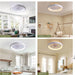 Bedroom Ceiling Fans with Lights, Low Profile Flush Mount Ceiling Fan with Remote, Modern Bedroom Ceiling Fans, Living Room Fan, Kitchen Fans with Lights-8-ErisView