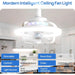 Bedroom Remote Control Ceiling Fan and Light, Modern Fan Light, 360¡ã Rotation Ceiling Fan for Chicken Coops, Kitchen Ceiling Fans with Lights -5-ErisView