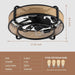 Black Bamboo Ceiling Fan, Retro Industrial Enclosed Caged Ceiling Fan with Remote, Ceiling Fan Light Fixture for Kitchen Bedroom Dining Room-4-ErisView