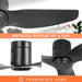 Black Ceiling Fan NO Light, Simple Ceiling Fan with Remote, Silent Flush Mount Ceiling Fan for Bedroom Living Room-5-ErisView