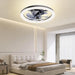 Black Ceiling Fan with Lights, Flush Mount Remote Control Fan, Smart Low Profile Ceiling Fan for Bedroom Kids Room Living Room-8-ErisView