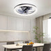 Black Ceiling Fan with Lights, Flush Mount Remote Control Fan, Smart Low Profile Ceiling Fan for Bedroom Kids Room Living Room-9-ErisView