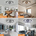 Black Flush Mount Ceiling Fan and Light and Remote, Smart Low Profile Modern Ceiling Fan, Bedroom Ceiling Fans -5-ErisView