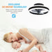 Black Low Profile Ceiling Fan with Light and Remote Control, Reversible Flush Mount Ceiling Fan for Bedroom Kitchen-6-ErisView