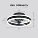 Black Low Profile Ceiling Fan with Light and Remote Control, Reversible Flush Mount Ceiling Fan for Bedroom Kitchen-8-ErisView