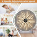 Black Modern Ceiling Fan with Lights, Flush Mount Remote Control Fan APP Control, Dimmable Low Ceiling Fan, Dinging Kitchen Bedroom Ceiling Fans-5-ErisView