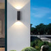Black Outdoor Wall Light, Modern Outdoor Waterproof Wall Lamp, Exterior Up and Down Wall Light for Courtyard Corridor Balcony Staircase-ErisView