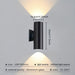 Black Outdoor Wall Light, Modern Outdoor Waterproof Wall Lamp, Exterior Up and Down Wall Light for Courtyard Corridor Balcony Staircase-ErisView