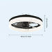 Black Round LED Ceiling Fan with Light and Remote Control, Flush Mount Dimmable Reversible Ceiling Fan for Bedroom Living Room Dining Room-ErisView