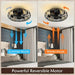 Black Rustic LED Ceiling Fan with Light and Remote Control, Smart Farmhouse Dimmable Ceiling Fan for Bedroom Kitchen Dining Room-ErisView