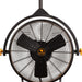 Black Yellow Corded Ceiling Fan, Flush Mount Remote Control Ceiling Fans, Garage Ceiling Fan-14-ErisView