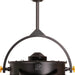 Black Yellow Corded Ceiling Fan, Flush Mount Remote Control Ceiling Fans, Garage Ceiling Fan-15-ErisView