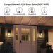 Black Outdoor Wall Light, Waterproof Modern Exterior Light Fixture Wall Sconce with Clear Glass Shade for Front Porch Patio Deck Garage ErisView