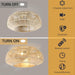 Boho Caged Ceiling Fan with Lights and Remote, Flush Mount Rattan Ceiling Fan for Bedroom Living Room Balcony, Retro Reversible Fan for Summer Winter-5-ErisView