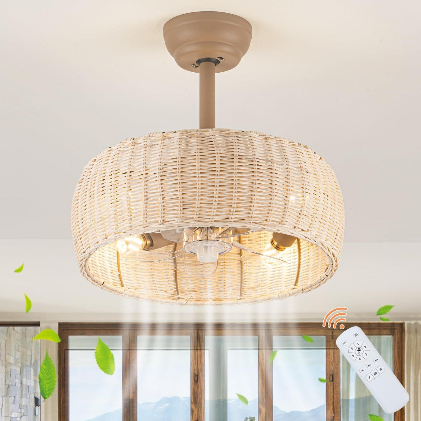 Rattan Ceiling Fan