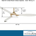 Brass Ceiling Fan, White Flat Ceiling Fan, Outdoor Ceiling Fans without Lights-3-ErisView
