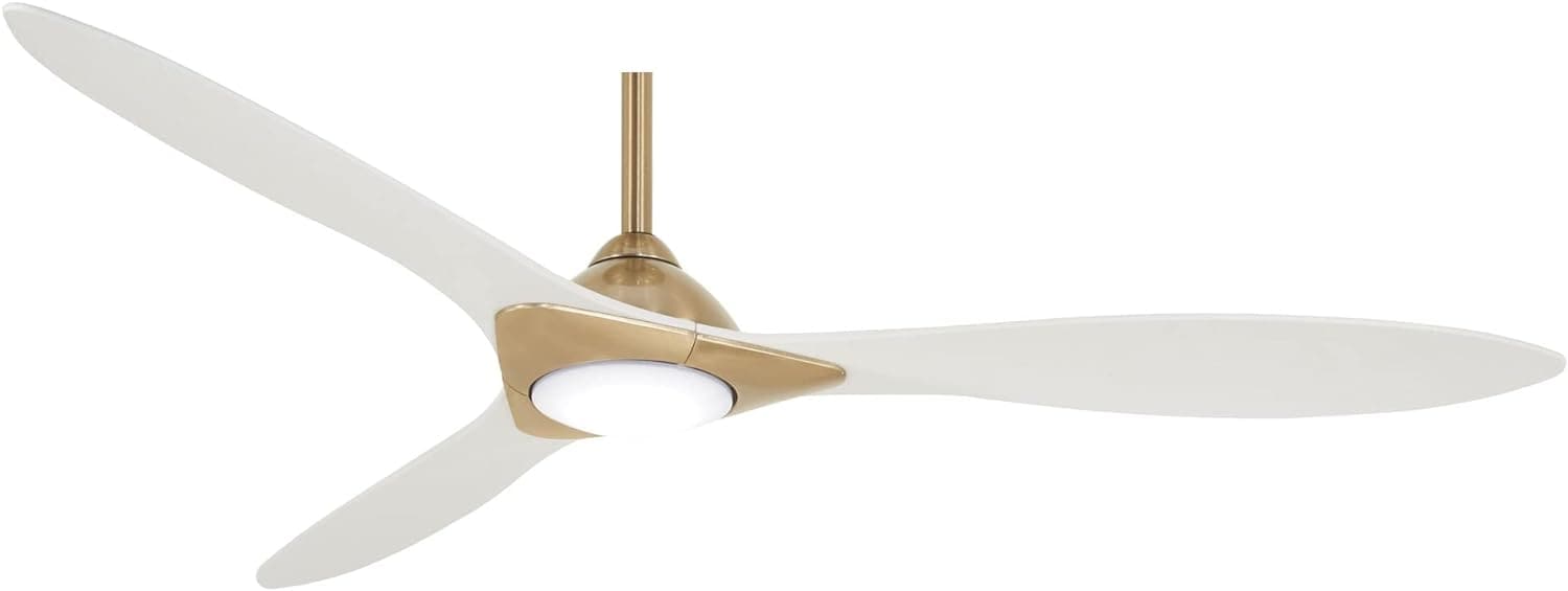 Brass Ceiling Fan, White Flat Ceiling Fan, Outdoor Ceiling Fans without Lights-1-ErisView