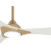 Brass Ceiling Fan, White Flat Ceiling Fan, Outdoor Ceiling Fans without Lights-1-ErisView