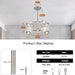 Caged Ceiling Fan with Light, Indoor Enclosed Ceiling Fan with remote Control, Crystal Modern Industrial Ceiling Fans for Living Room Bedroom Kitchen-3-ErisView