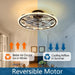 Caged Ceiling Fan with Light Remote Control, Farmhouse Industrial Retro Ceiling Fan with Light for Kitchen Bedroom Living Room-6-ErisView