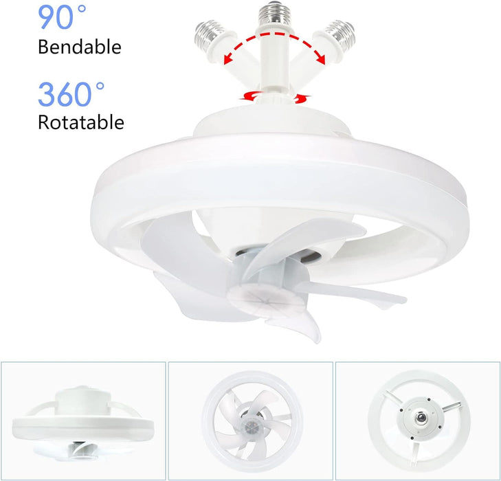 Ceiling Fan with LED Light and Remote, Dimmable Oscillating Ceiling Fan for Kitchen Bedroom Home, Office Ceiling Fan, Bathroom Ceiling Fan with Light-2-ErisView