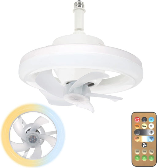 Ceiling Fan with LED Light and Remote, Dimmable Oscillating Ceiling Fan for Kitchen Bedroom Home, Office Ceiling Fan, Bathroom Ceiling Fan with Light-1-ErisView