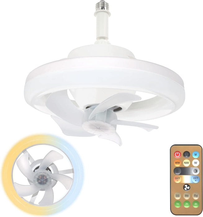 Ceiling Fan with LED Light and Remote, Dimmable Oscillating Ceiling Fan for Kitchen Bedroom Home, Office Ceiling Fan, Bathroom Ceiling Fan with Light-1-ErisView