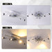 Ceiling Fan with Lights, White Ceiling Fan with LED Track Lighting, Ceiling Fan with Spotlights for Living Room Kitchen-5-ErisView