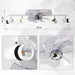 Ceiling Fan with Lights, White Ceiling Fan with LED Track Lighting, Ceiling Fan with Spotlights for Living Room Kitchen-6-ErisView