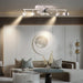 Ceiling Fan with Lights, White Ceiling Fan with LED Track Lighting, Ceiling Fan with Spotlights for Living Room Kitchen-7-ErisView