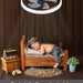 Ceiling Fan with Low Profile Light with Remote Control, Semi Flush Mount Ceiling Fans, Dimmable LED Ceiling Fan-3-ErisView